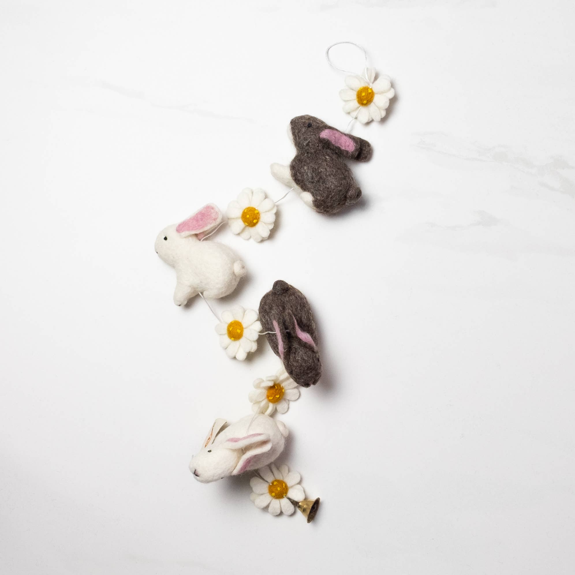 The Winding Road - Felt Bunny Garland - Easter Decor