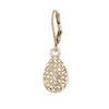 Baked Beads - Pave Crystal Teardrop Earrings