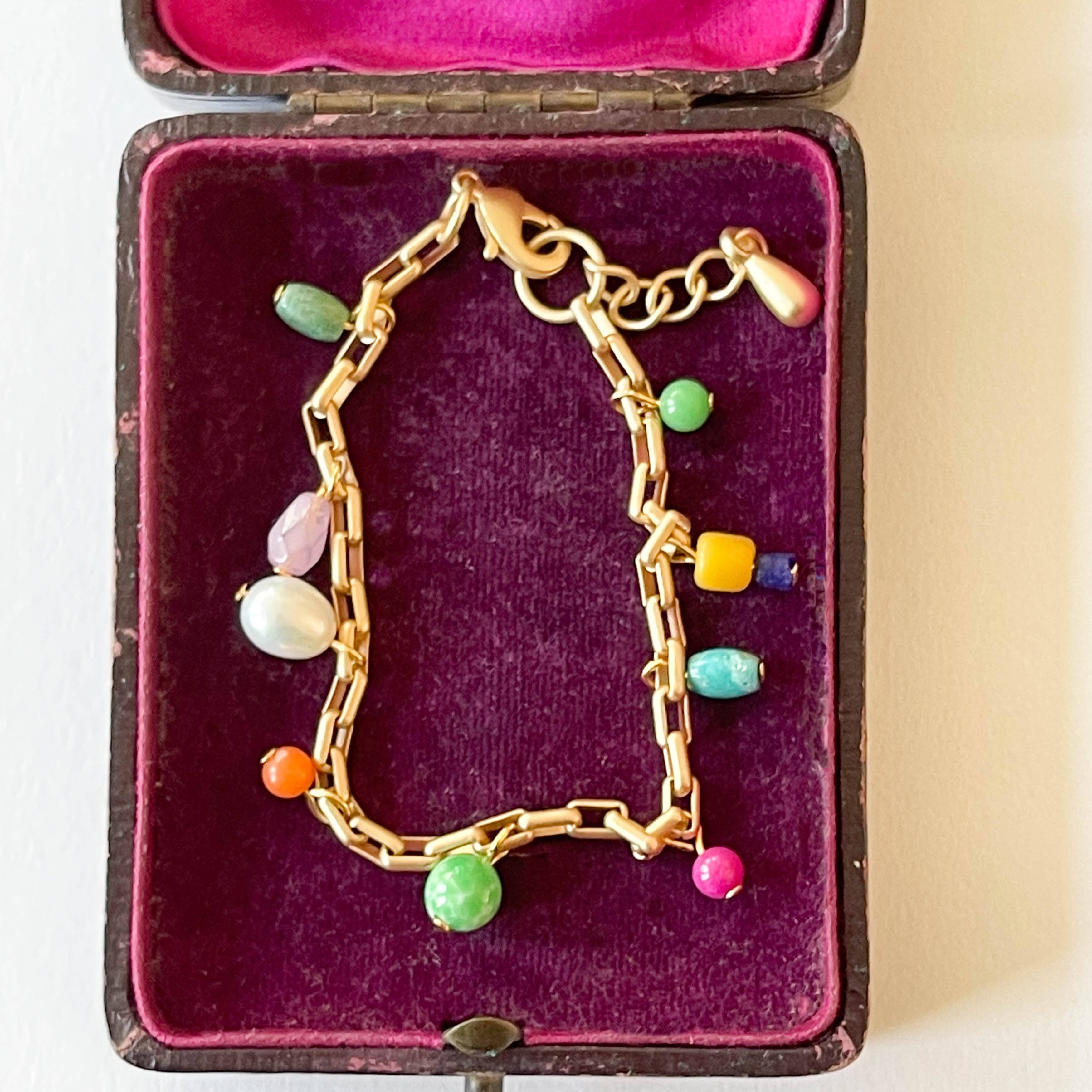 Nest Pretty Things - Paperclip charm bracelet