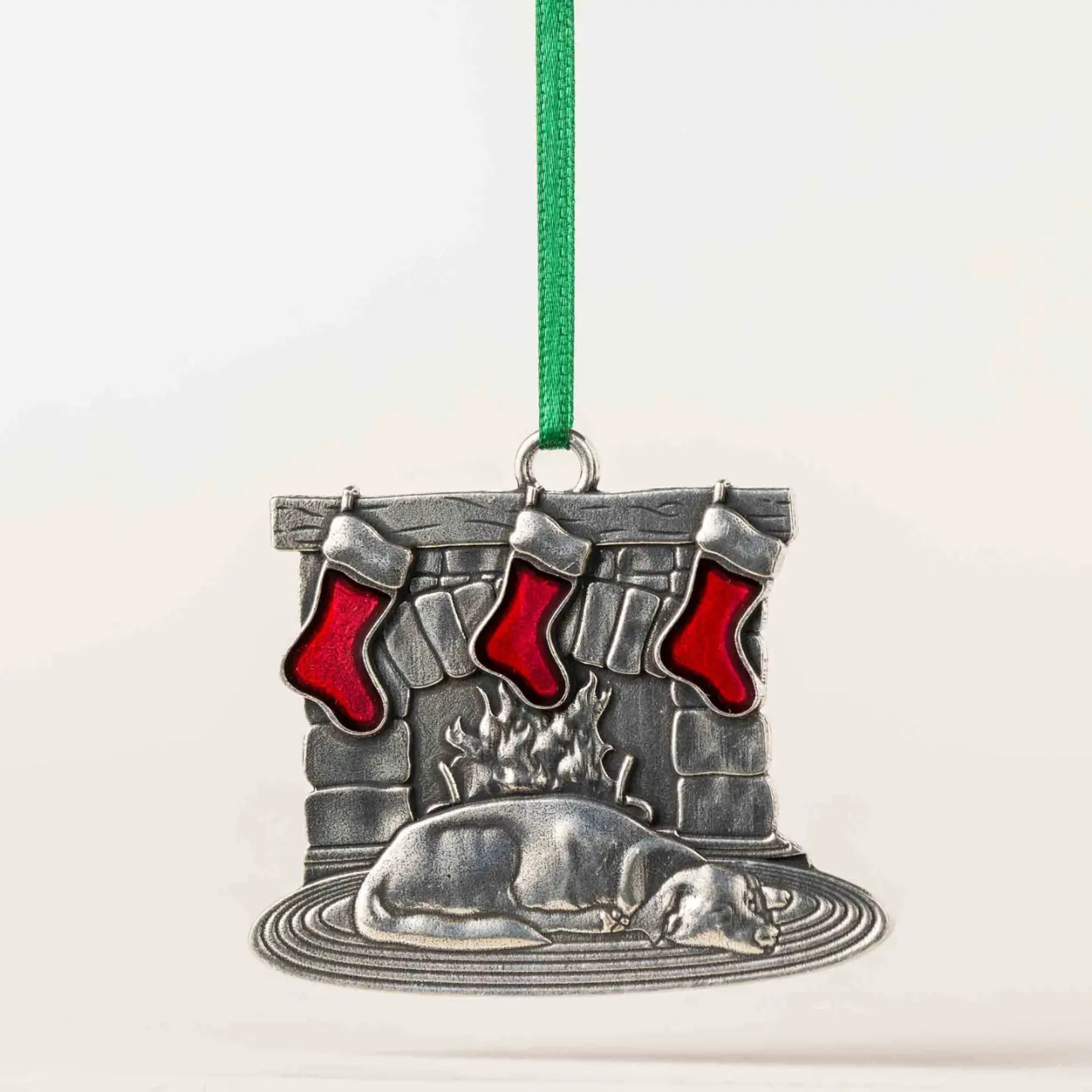 Danforth Pewter | Handcrafted Heirloom Quality Gifts - Hung with Care Ornament | Christmas Ornament | Pewter Gift