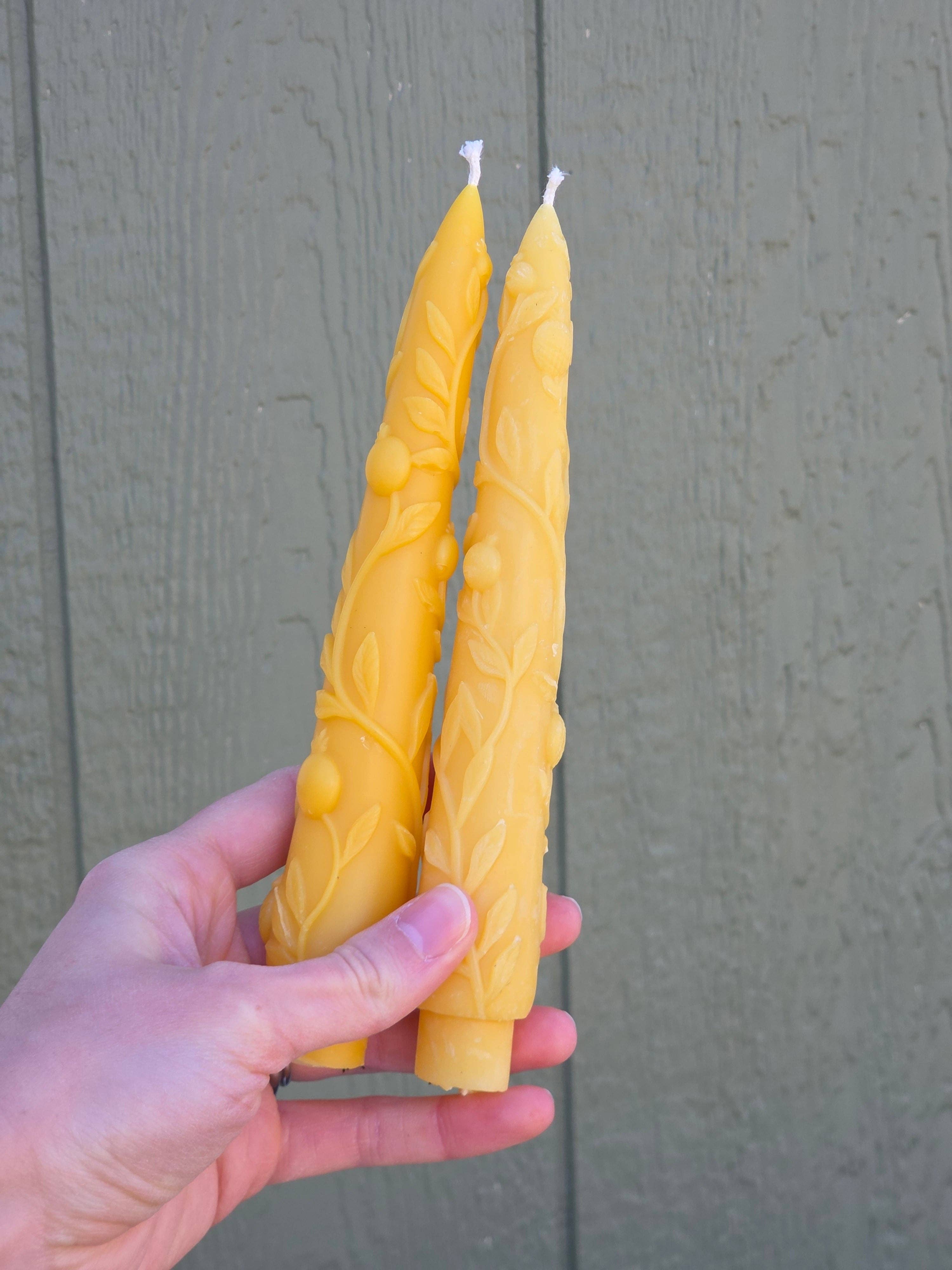 Farm and Hive - In His Garden Taper | Beeswax Candle