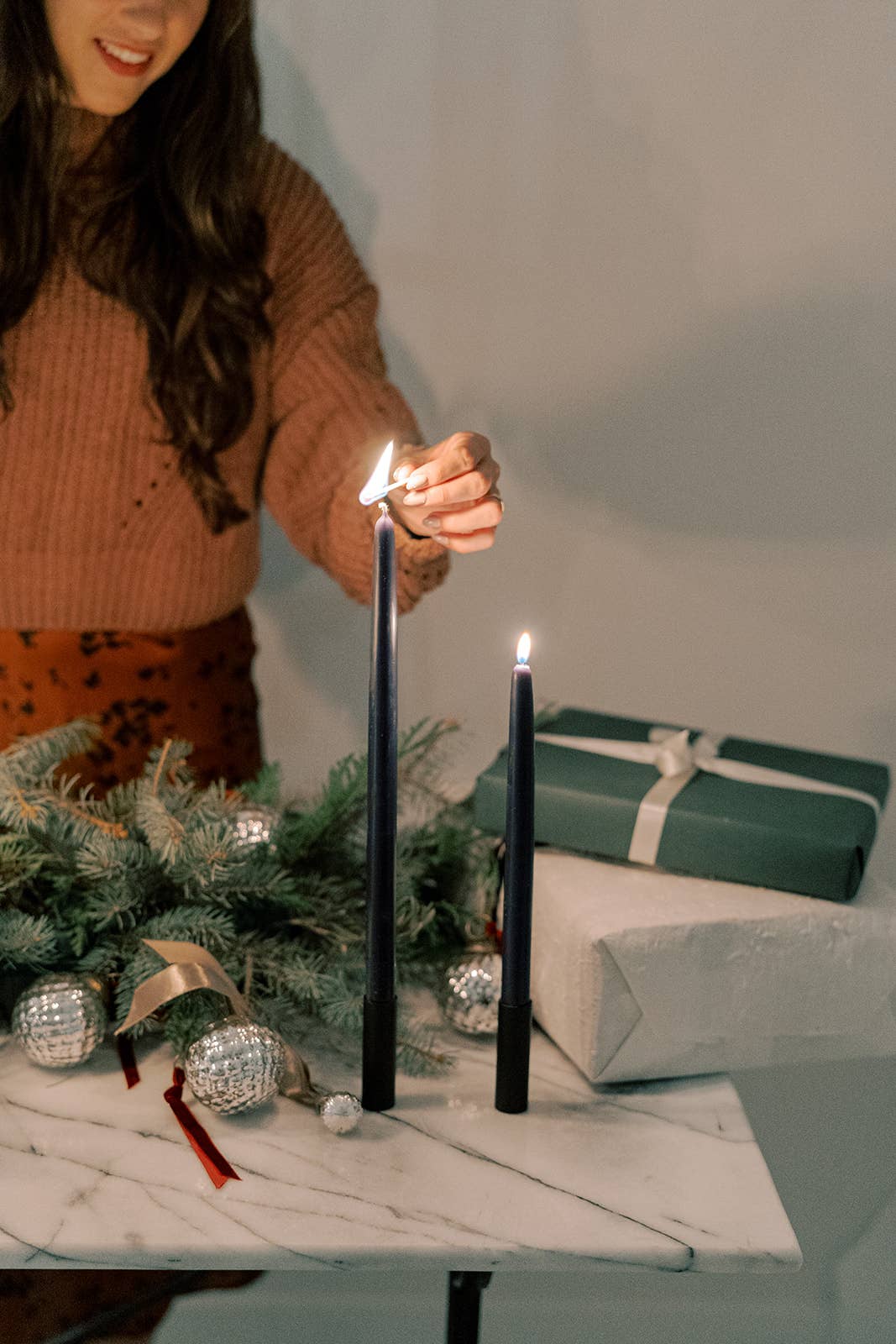 Mo&Co Home - Midnight Blue | Dipped Beeswax Taper Candles | All Natural