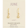 Baked Beads - Birthstone Huggie Earring