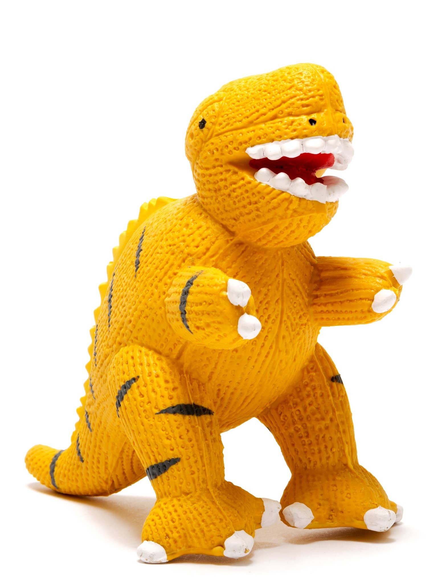 Best Years Ltd - Natural Rubber T Rex Dinosaur Toy, Bath Toy & Teether Yellow