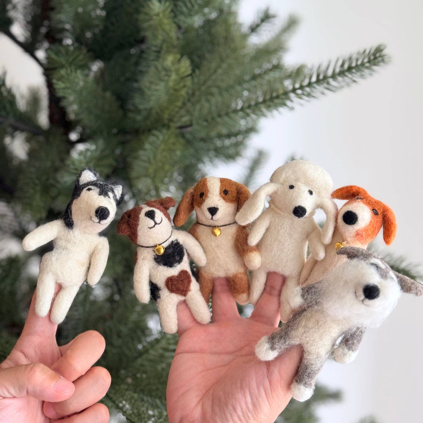 Ganapati - Assorted Dog Finger Puppet - Set of 6