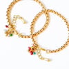 Nest Pretty Things - Adjustable Thick Gold Chain Bracelet With Tiny Bead Cluster