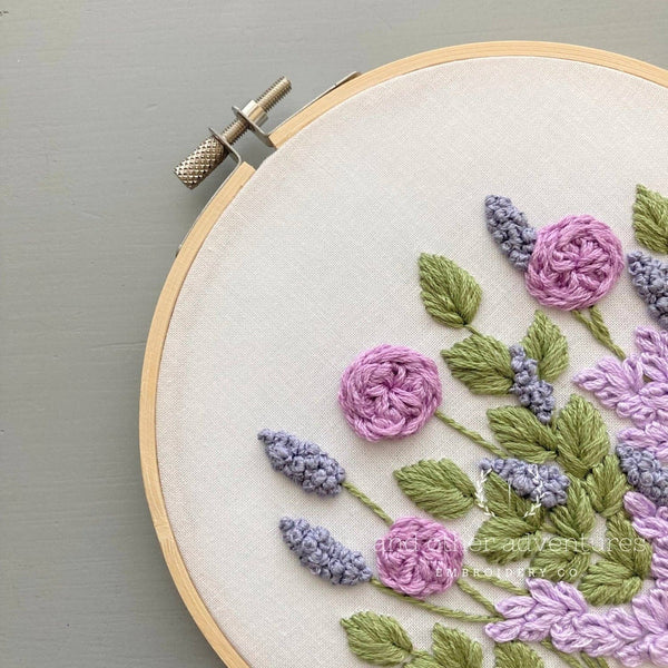 And Other Adventures Embroidery Co - Hand Embroidery KIT - Hawthorne in Lilac