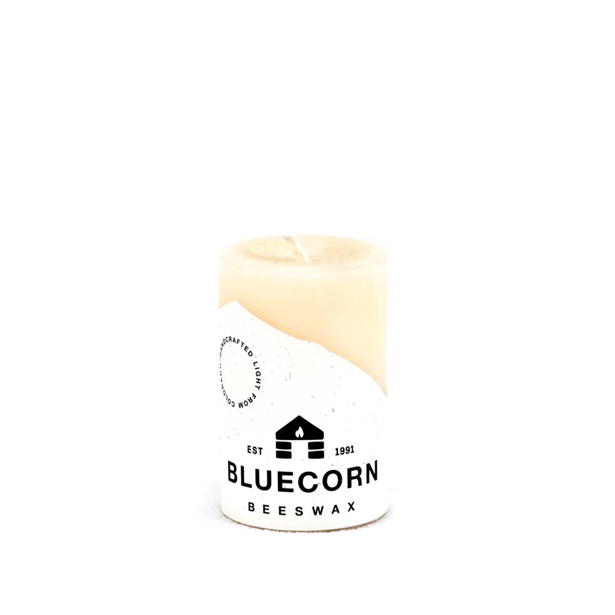 Bluecorn Candles - Beeswax Pillar Candles - 100% Pure, Dripless, 8 Sizes