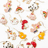 Kids Tiny Cute Charm Earrings and Clip-Ons Stocking stuffers: White Cloud / Clip-Ons