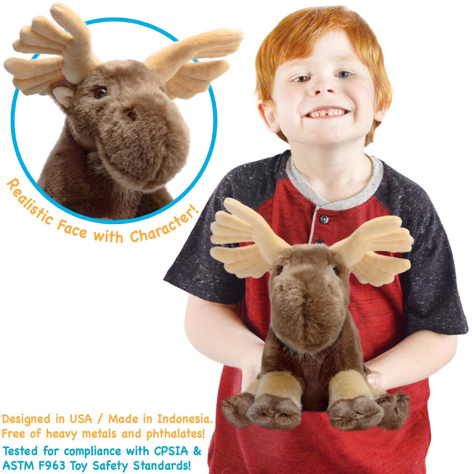 VIAHART Toy Co. - Martin The Moose | 12 Inch Stuffed Animal Plush | By Tiger T