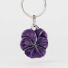 Danforth Pewter - Pansy / Purple Keyring