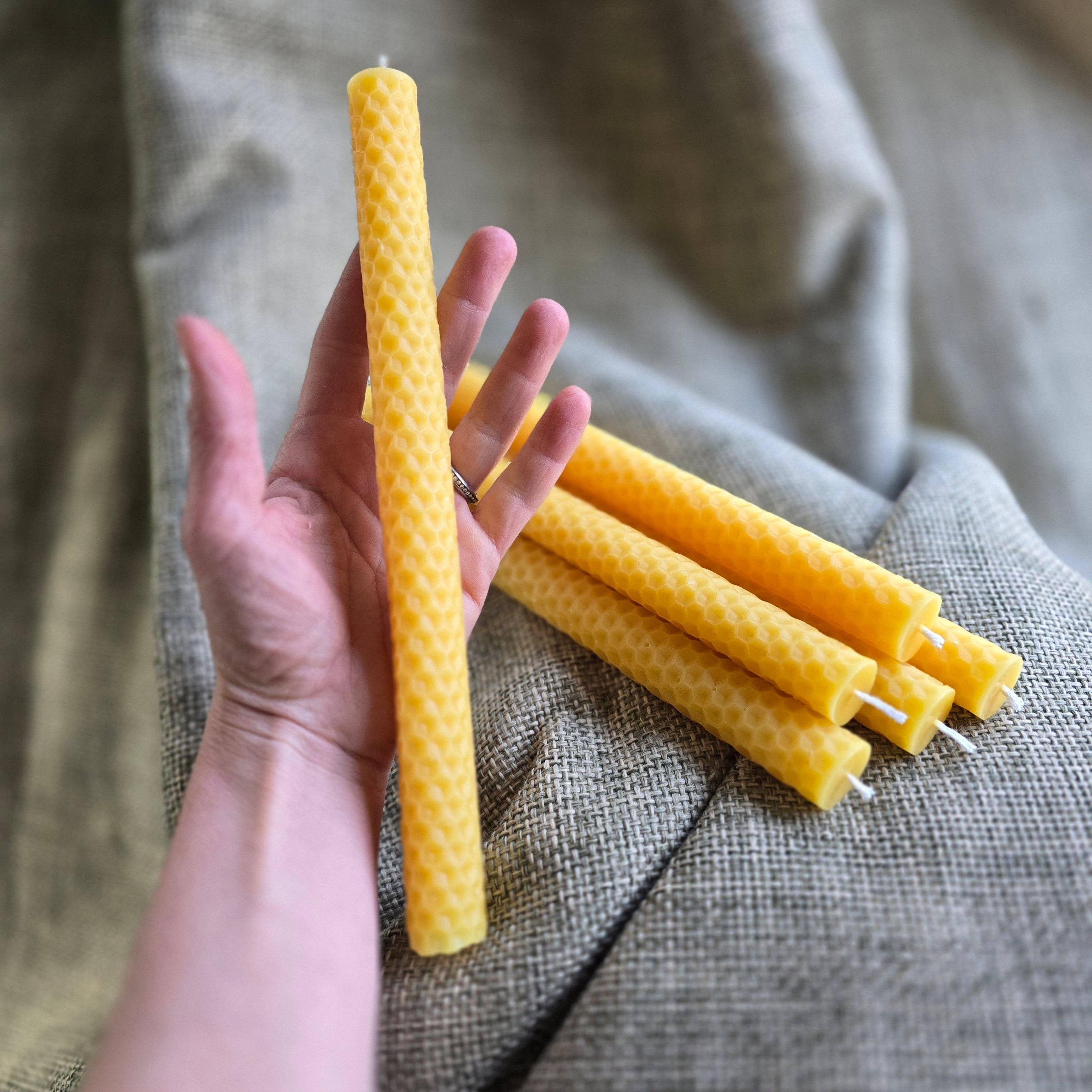 Farm and Hive - Signature Honeycomb Taper | Beeswax Candle
