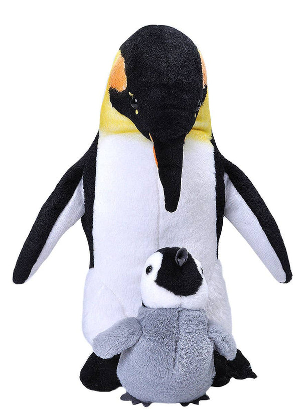 Wild Republic - Mom Baby Emperor Penguin Stuffed Animal 12"