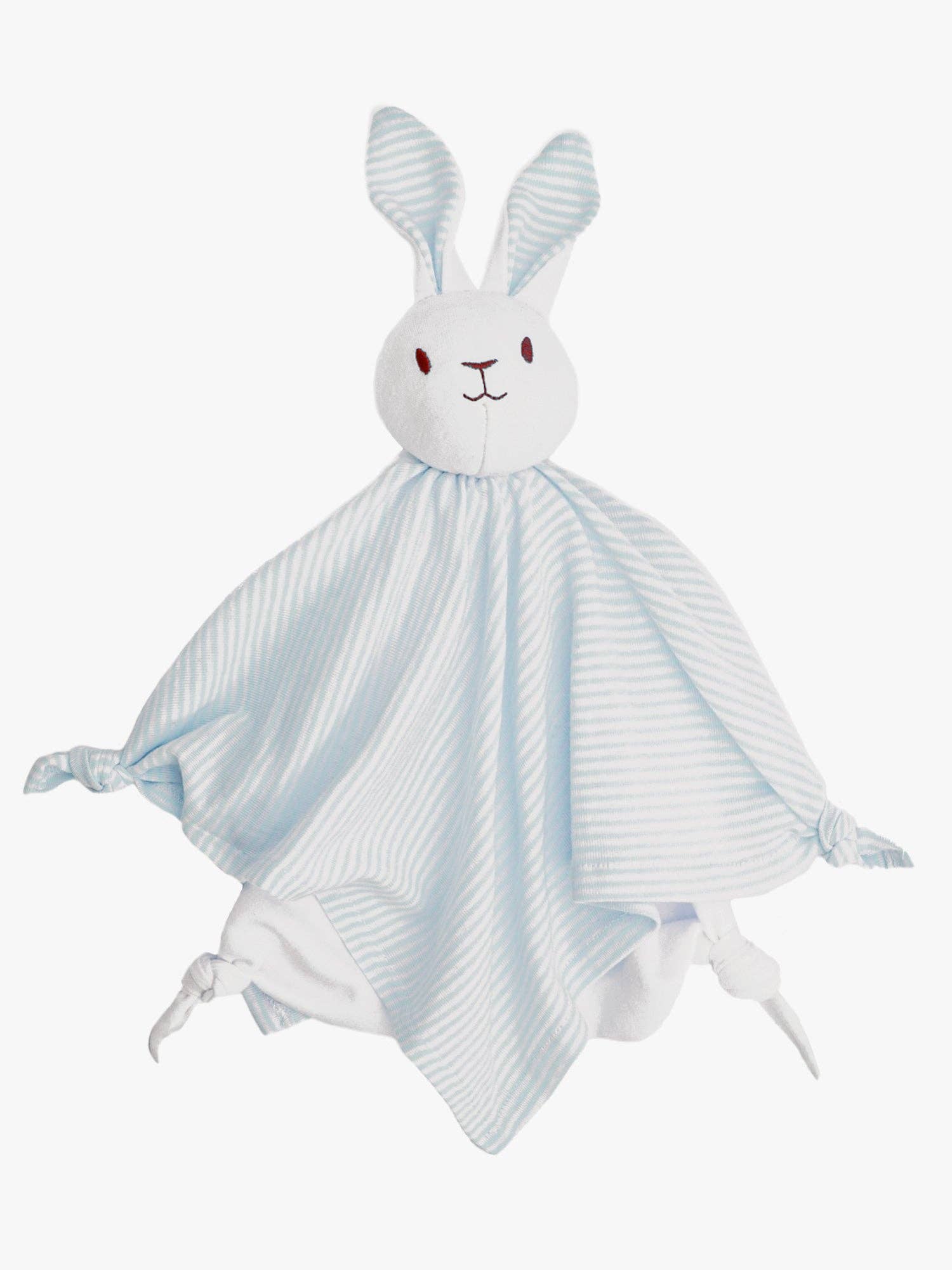 Under the Nile - Lovey Bunny Blanket Friend - Pale Blue Stripe