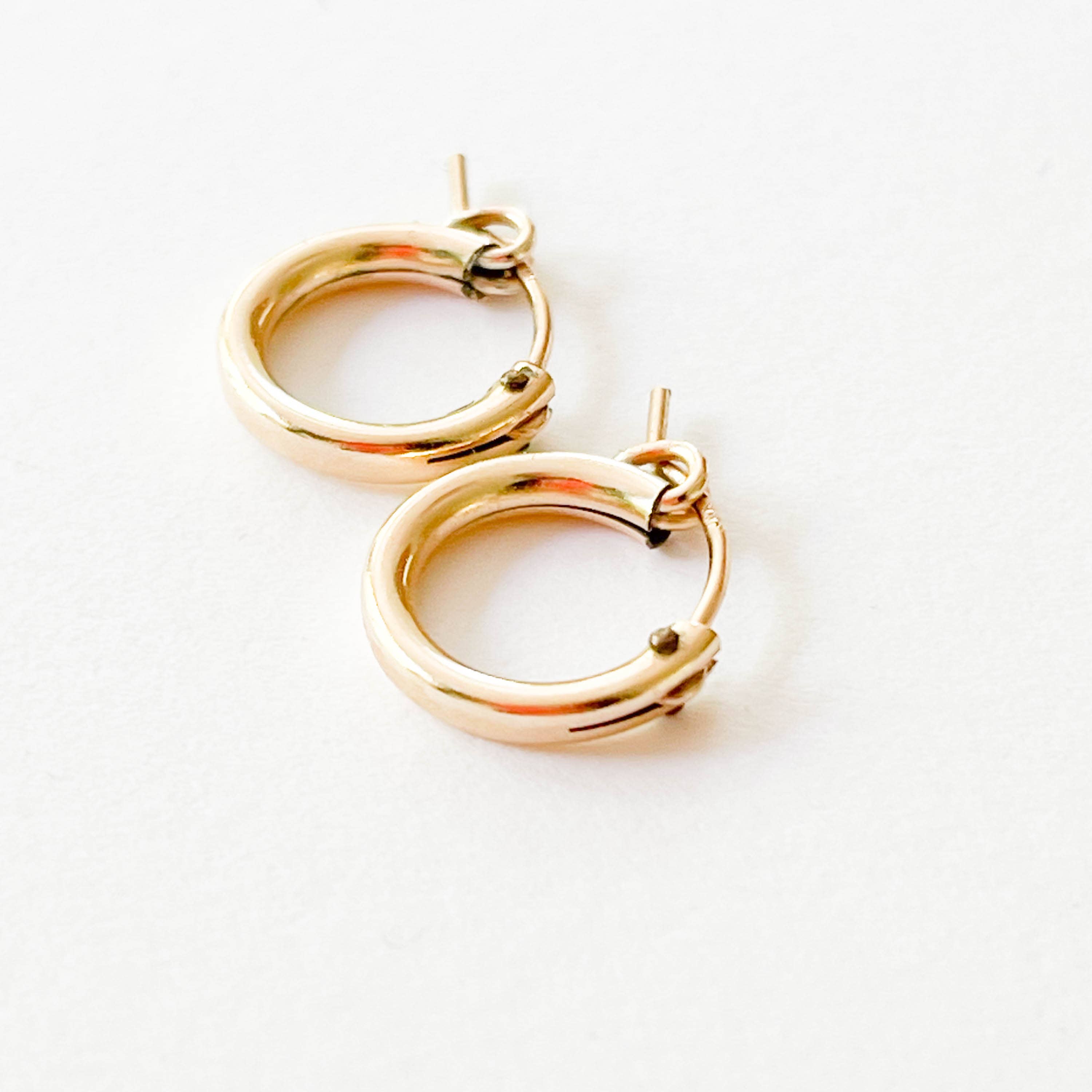 Nest Pretty Things - Thick Gold Filled Hoops and Huggies for women and men