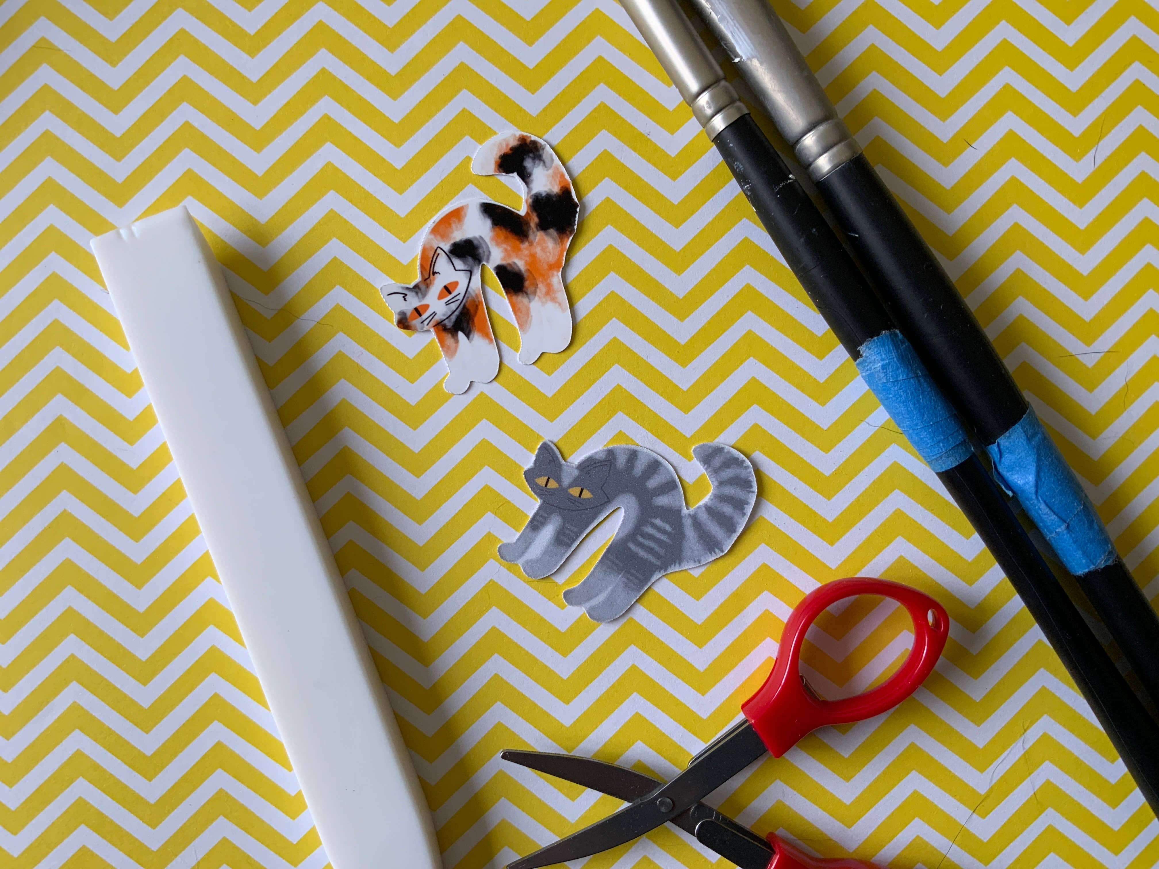 inkpaperfable - Scaredy Cats Stickers