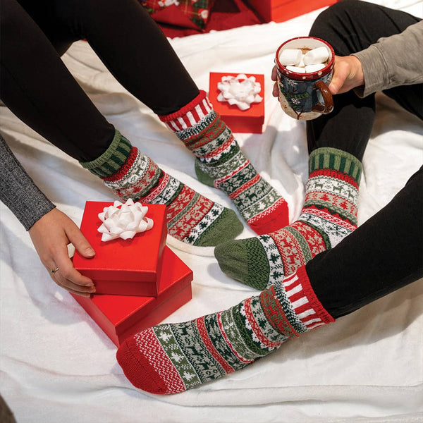 Solmate Socks - Yuletide Crew Socks | Eco-Friendly Christmas Holiday Gifts