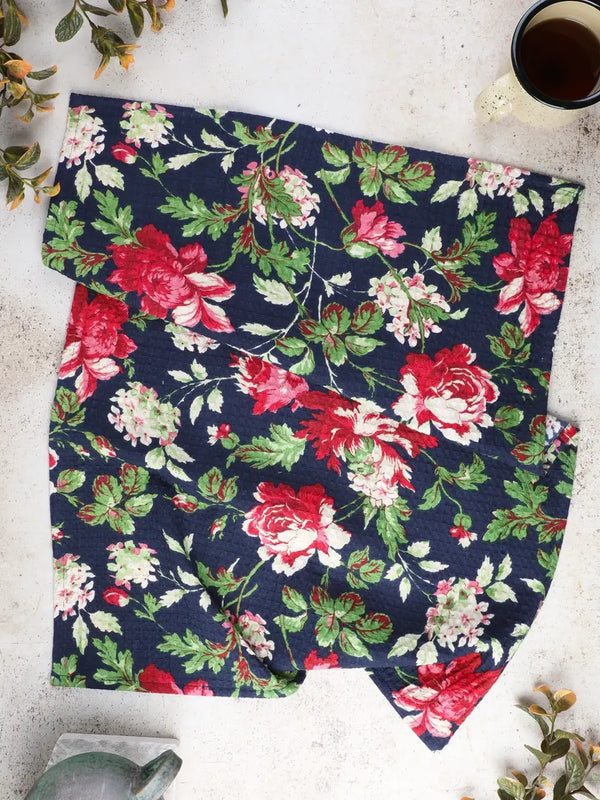 April Cornell - Greta's Garden Tea Towel Set of 2 - Navy