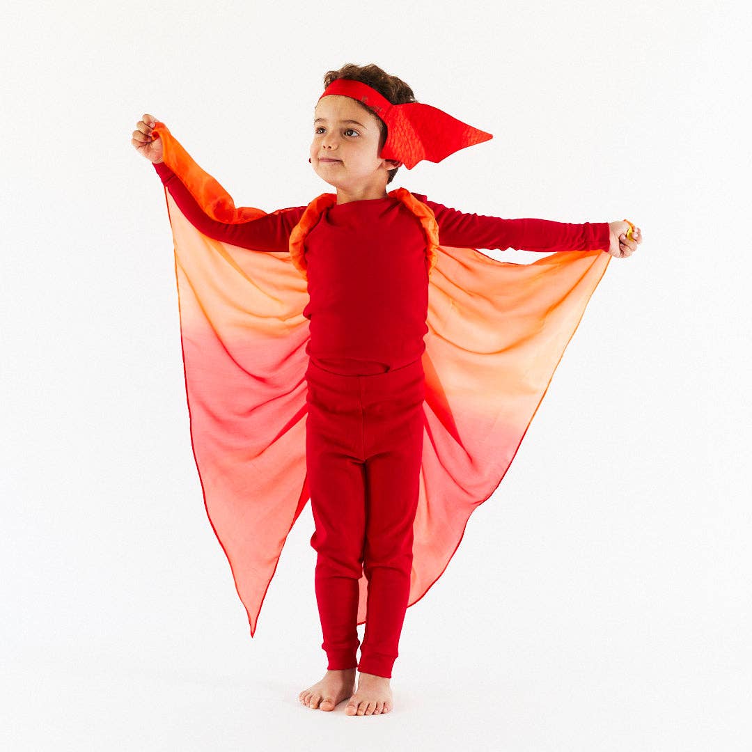 Sarah’s Silks - Red Dinosaur Wings