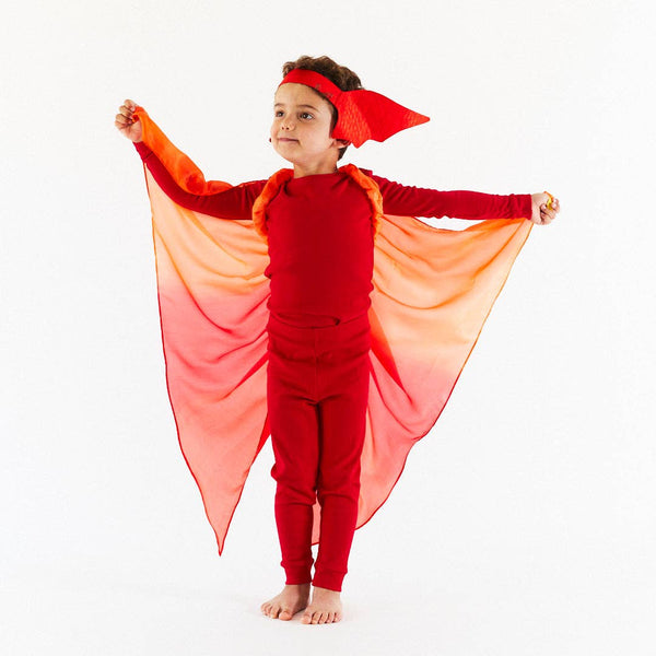 Sarah’s Silks - Red Dinosaur Wings