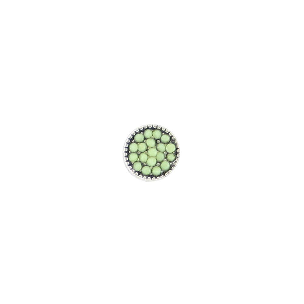 Baked Beads - Opaque Pave Post Earrings