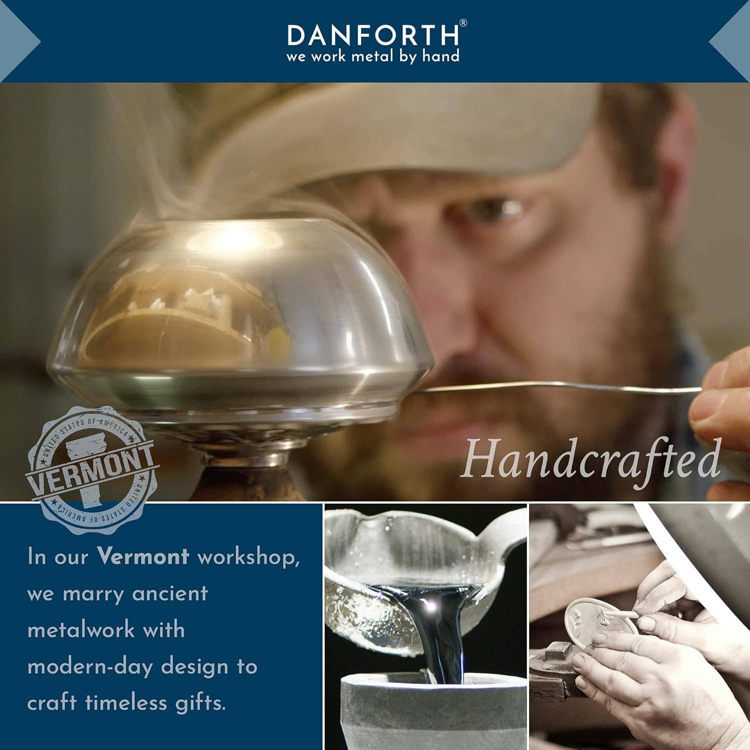 Danforth Pewter | Handcrafted Heirloom Quality Gifts - Home for the Holidays 2026 Ornament | Annual | Gift Box