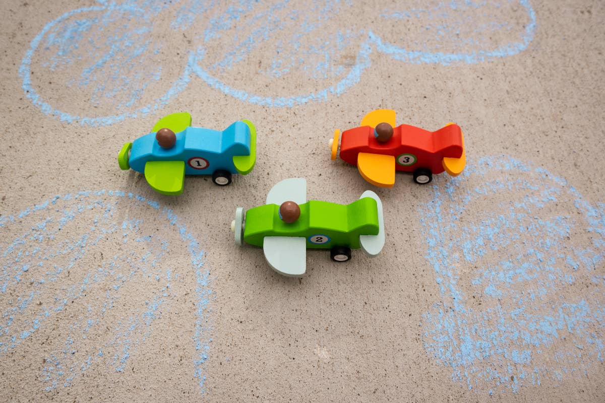Jack Rabbit Creations - Pull Back Wooden Planes Refill - Set of 24
