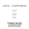 Three Buds Apothecary - Love + Happiness Hand Poured Soy Candle