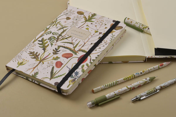 BV by Bruno Visconti - Hard Cover Journal A5 - Greens and Flowers 