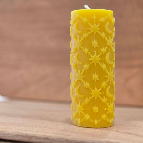 Farm and Hive - Firmament Pillar | Beeswax Candle