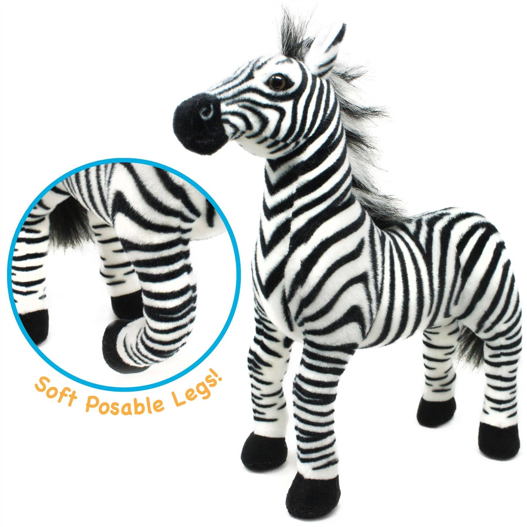 VIAHART Toy Co. - Zebenjo The Zebra | 16 Inch Stuffed Animal Plush