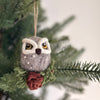 Ganapati - Felt Ornament - Needle Felted Owl