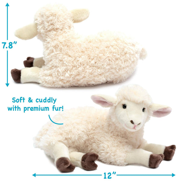 VIAHART Toy Co. - Shooky The Sheep - 13 Inch Stuffed Animal Plush