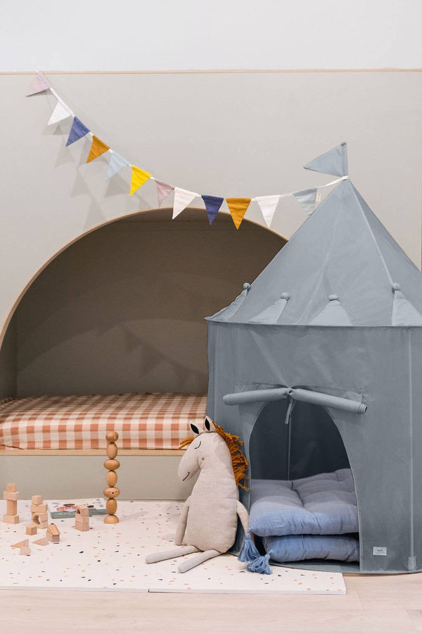 3 Sprouts - Recycled Fabric Play Tent Castle - Solid Colors