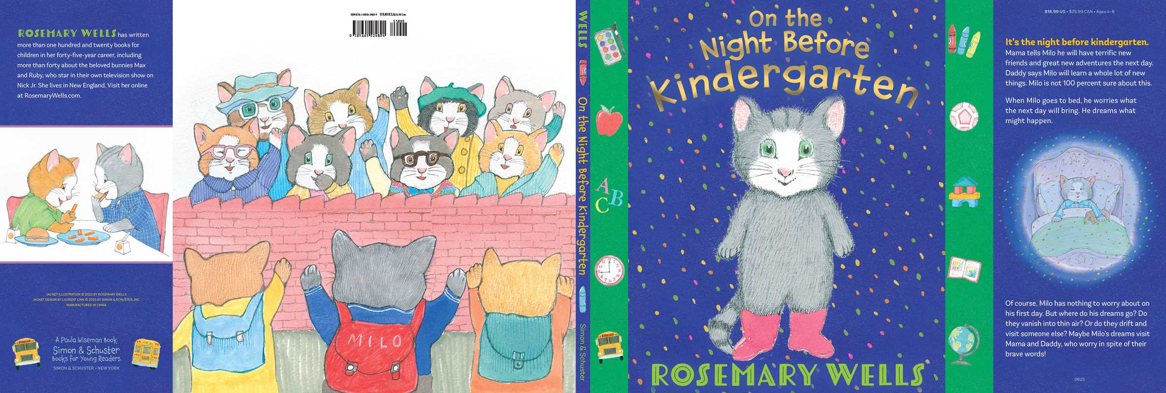 Simon & Schuster - On the Night Before Kindergarten by Rosemary   Wells