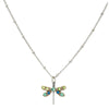Baked Beads - Crystal Dragonfly Necklace