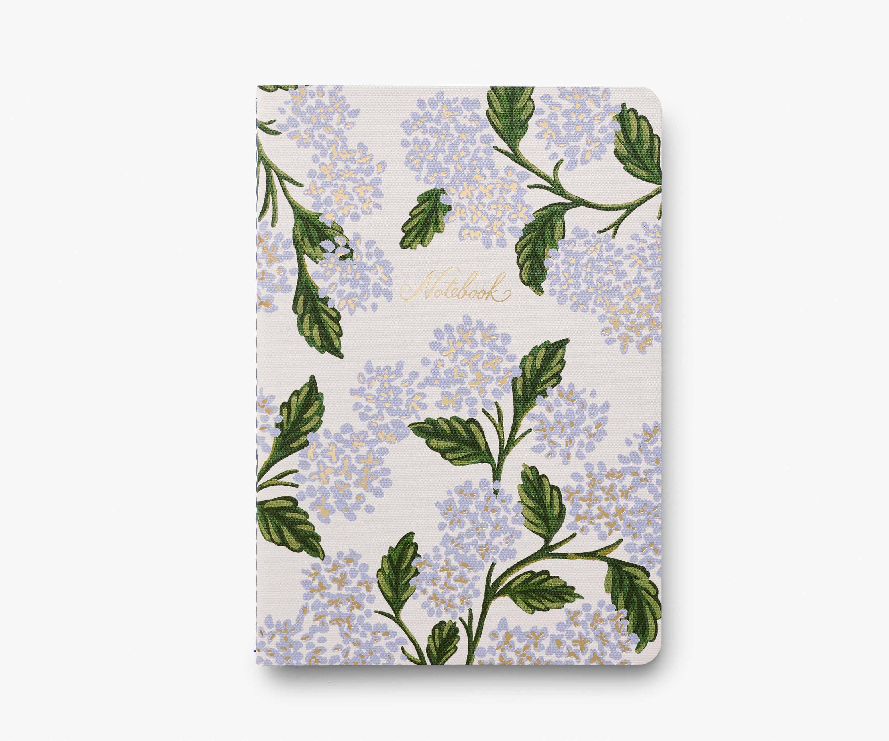 Rifle Paper Co. - Assorted Set of 3 Hydrangea Notebooks
