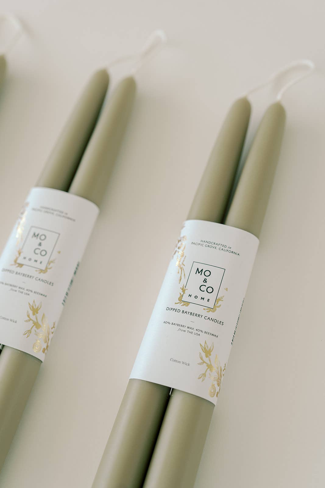 Mo&Co Home - Limited Edition! Bayberry Dipped Taper Candles