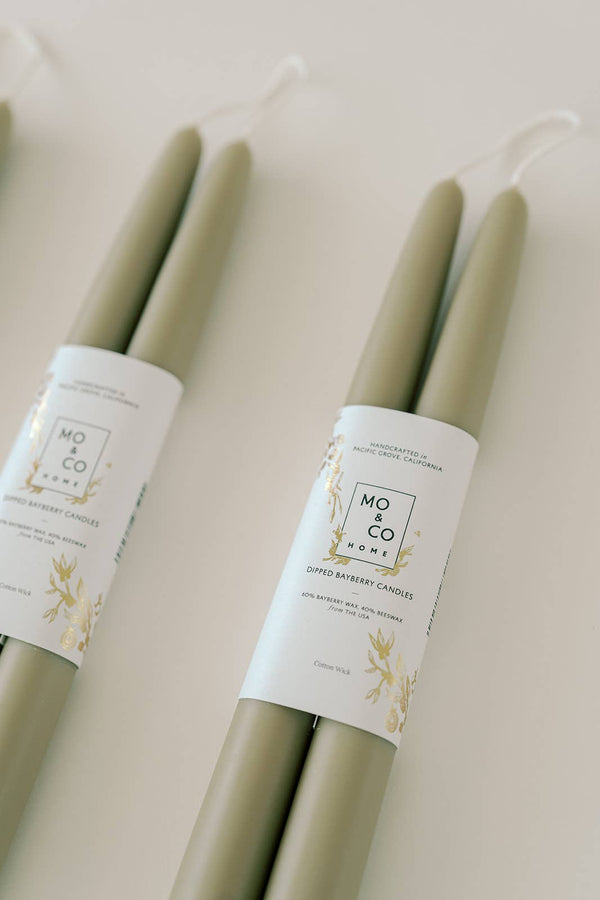 Mo&Co Home - Limited Edition! Bayberry Dipped Taper Candles
