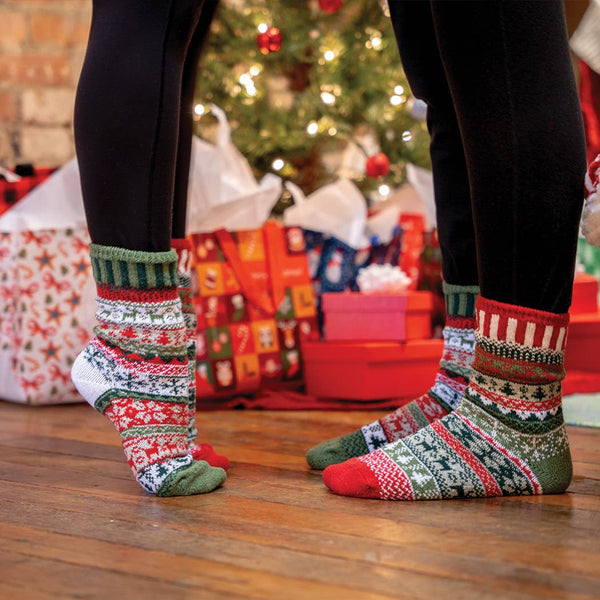 Solmate Socks - Yuletide Crew Socks | Eco-Friendly Christmas Holiday Gifts