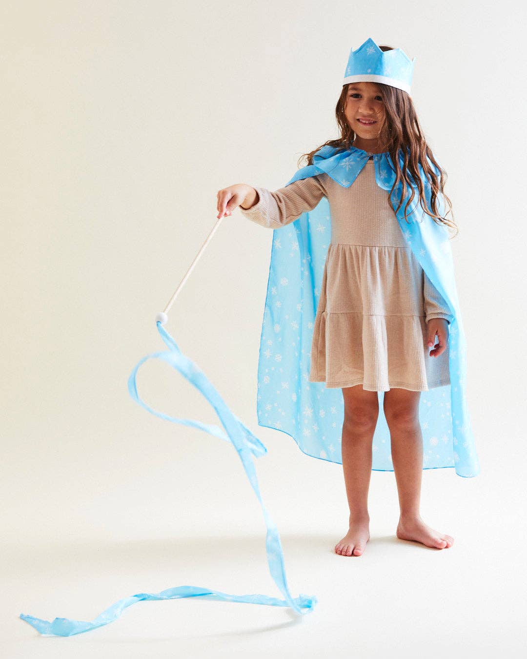 Sarah’s Silks - Silk Ribbon Wand for Snow Fairy, Snow Princess