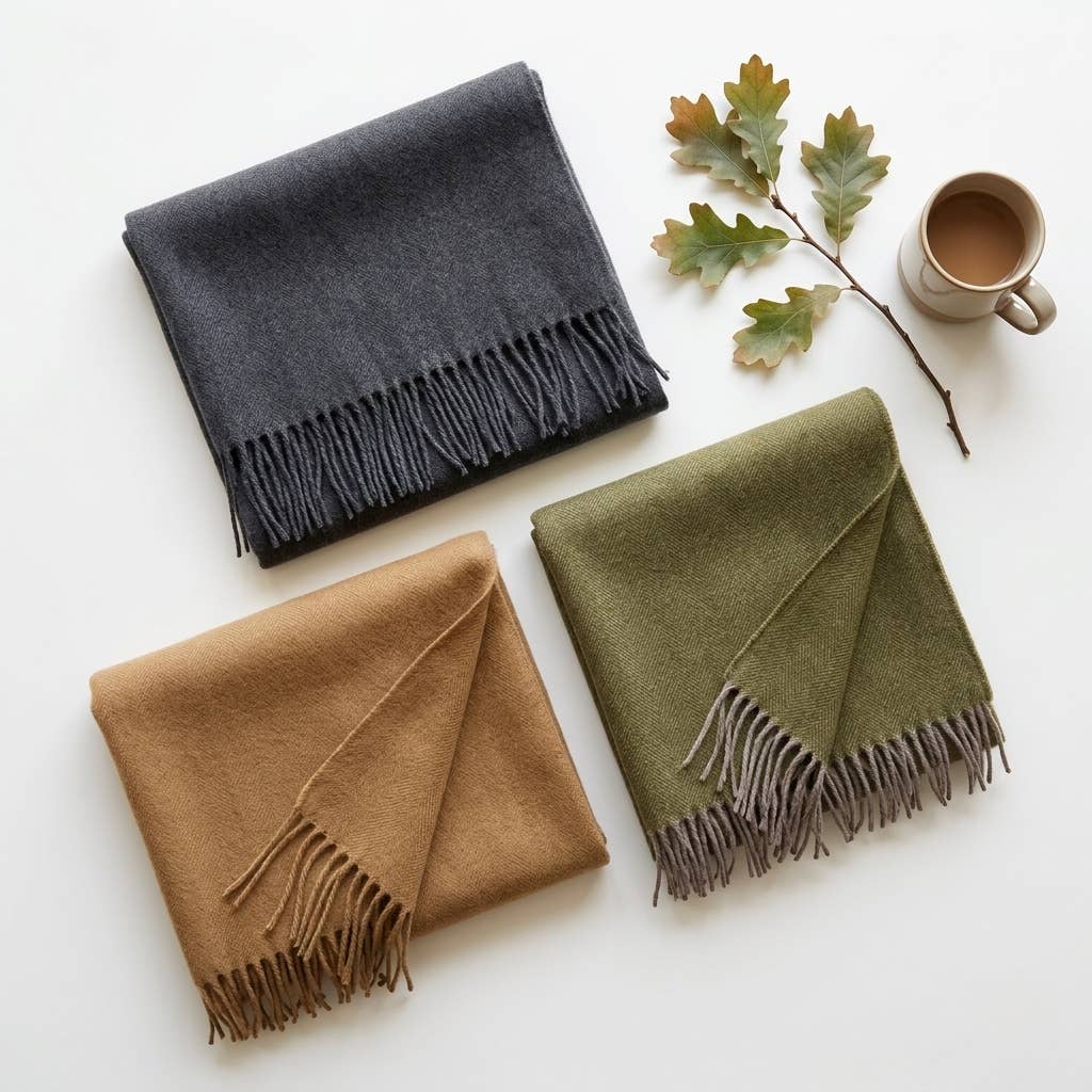 Shupaca Alpaca - 100% Baby Alpaca Scarf - Olive