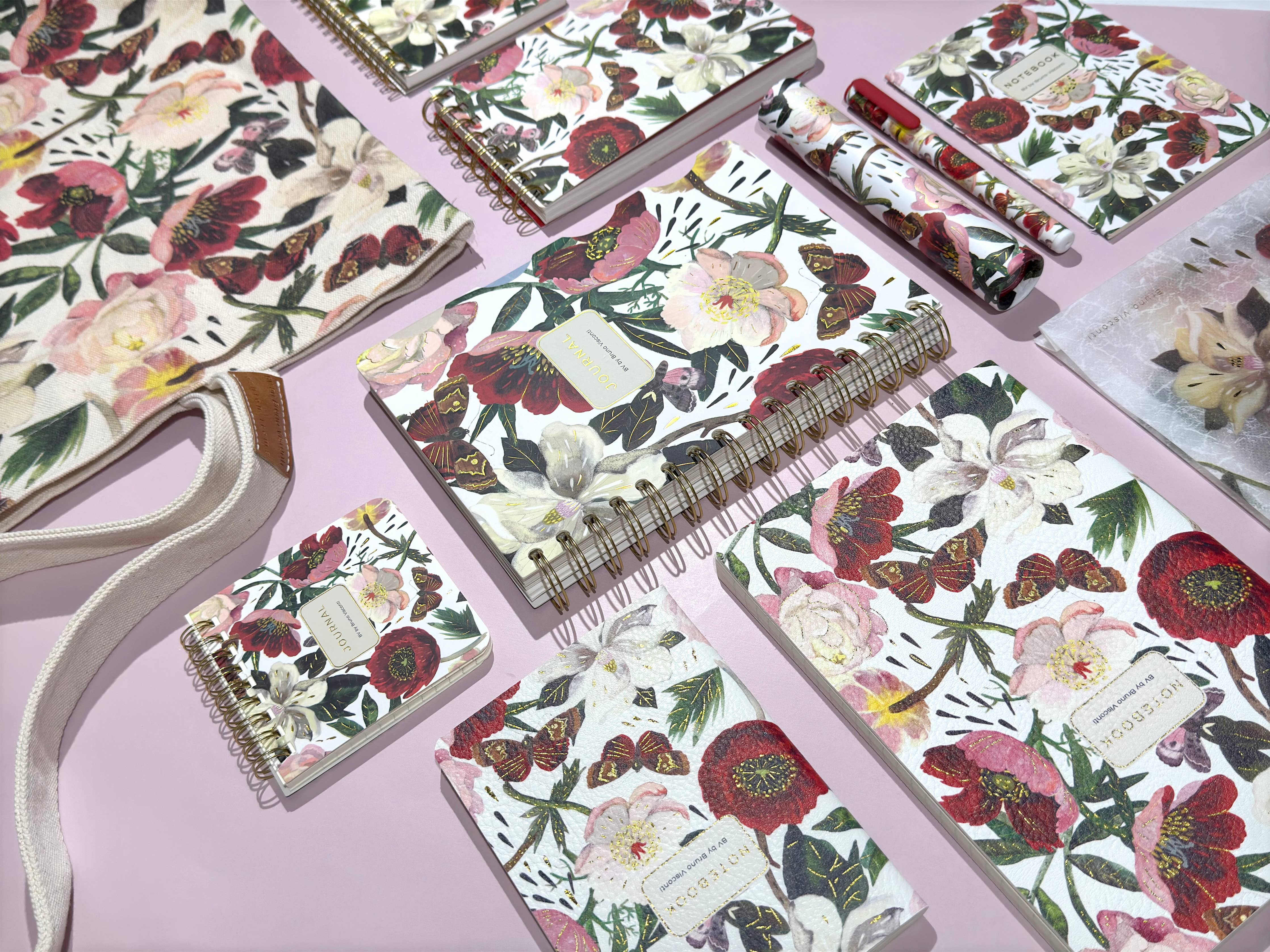 BV by Bruno Visconti - Small Notebook Peonies