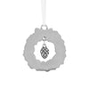 Danforth Pewter - Wreath / Green & Pine Cone