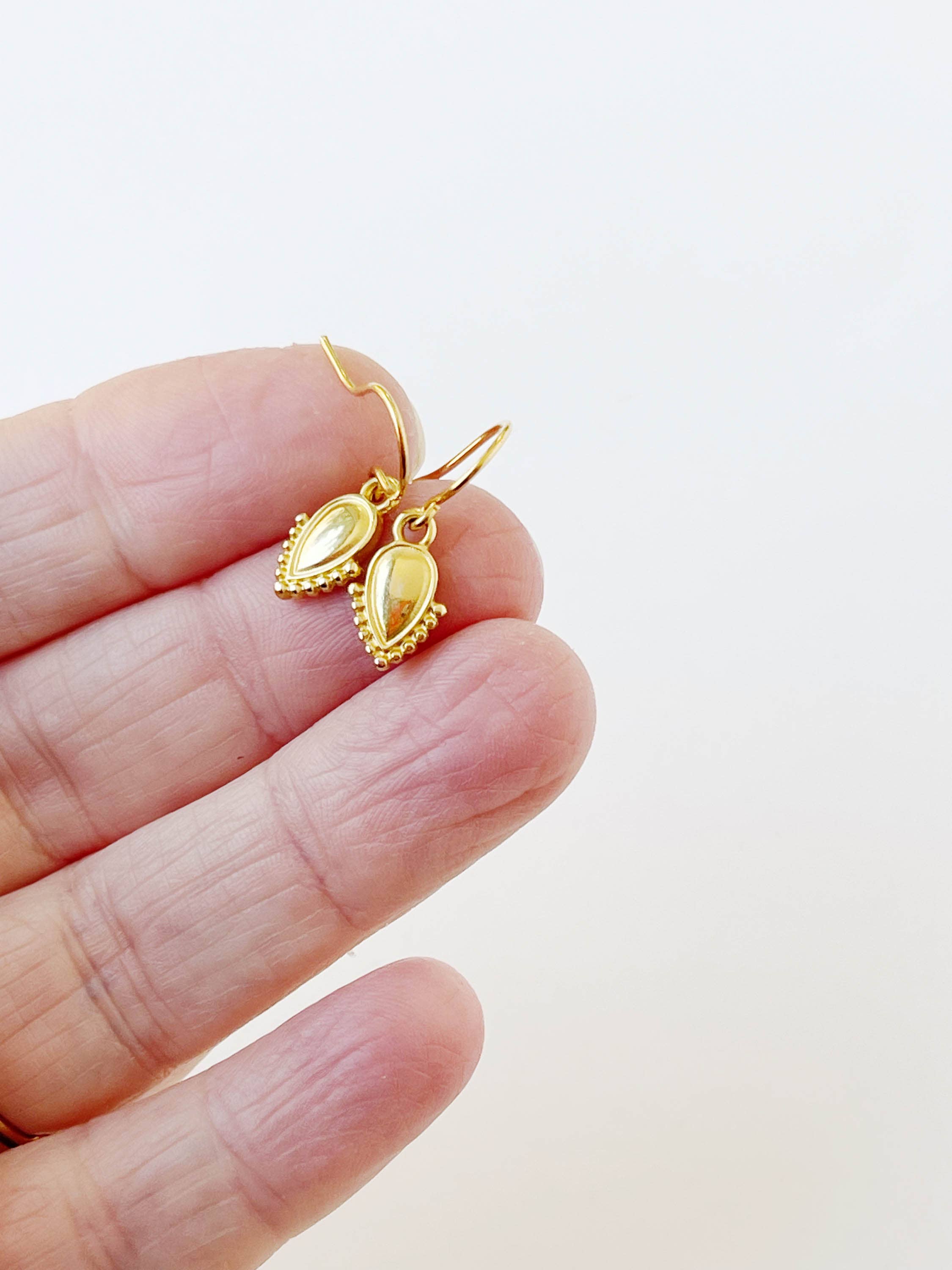 Nest Pretty Things - Tiny Gold Boho Earrings