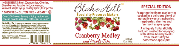 Blake Hill Preserves - Cranberry Medley and Maple Jam