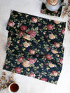 April Cornell - Winter Rose Tea Towel Set of 2 - Black