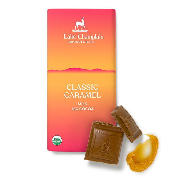 Lake Champlain Chocolates - Milk Classic Caramel Signature Bar, Organic & Fair Trade