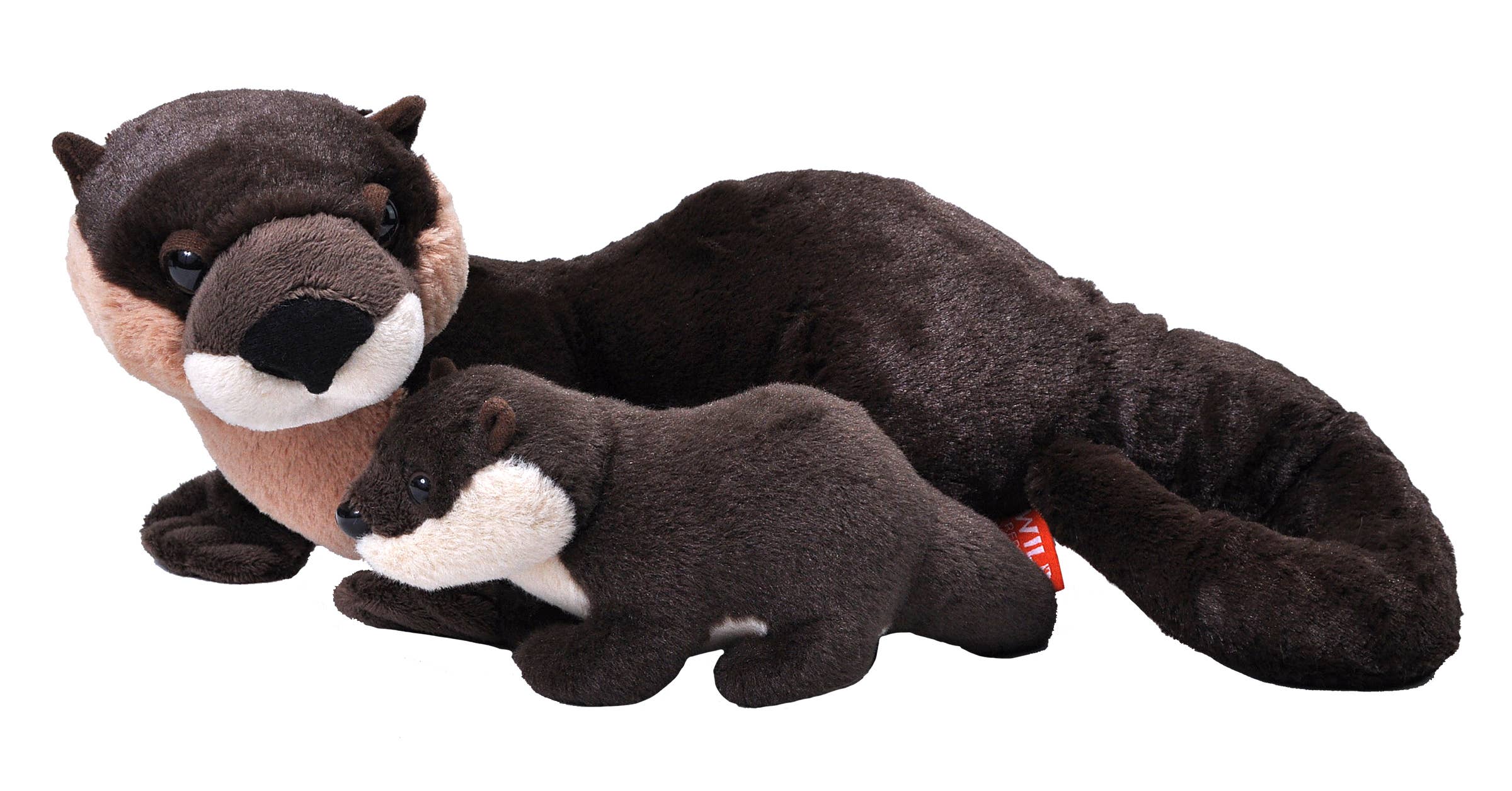 Wild Republic - Mom Baby River Otter Stuffed Animal 12