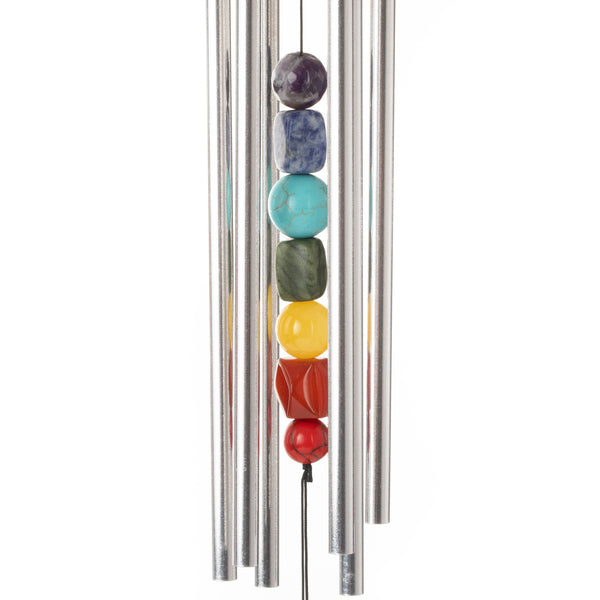 Woodstock Chimes - Woodstock Chakra Chime™ - Seven Stones, Silver